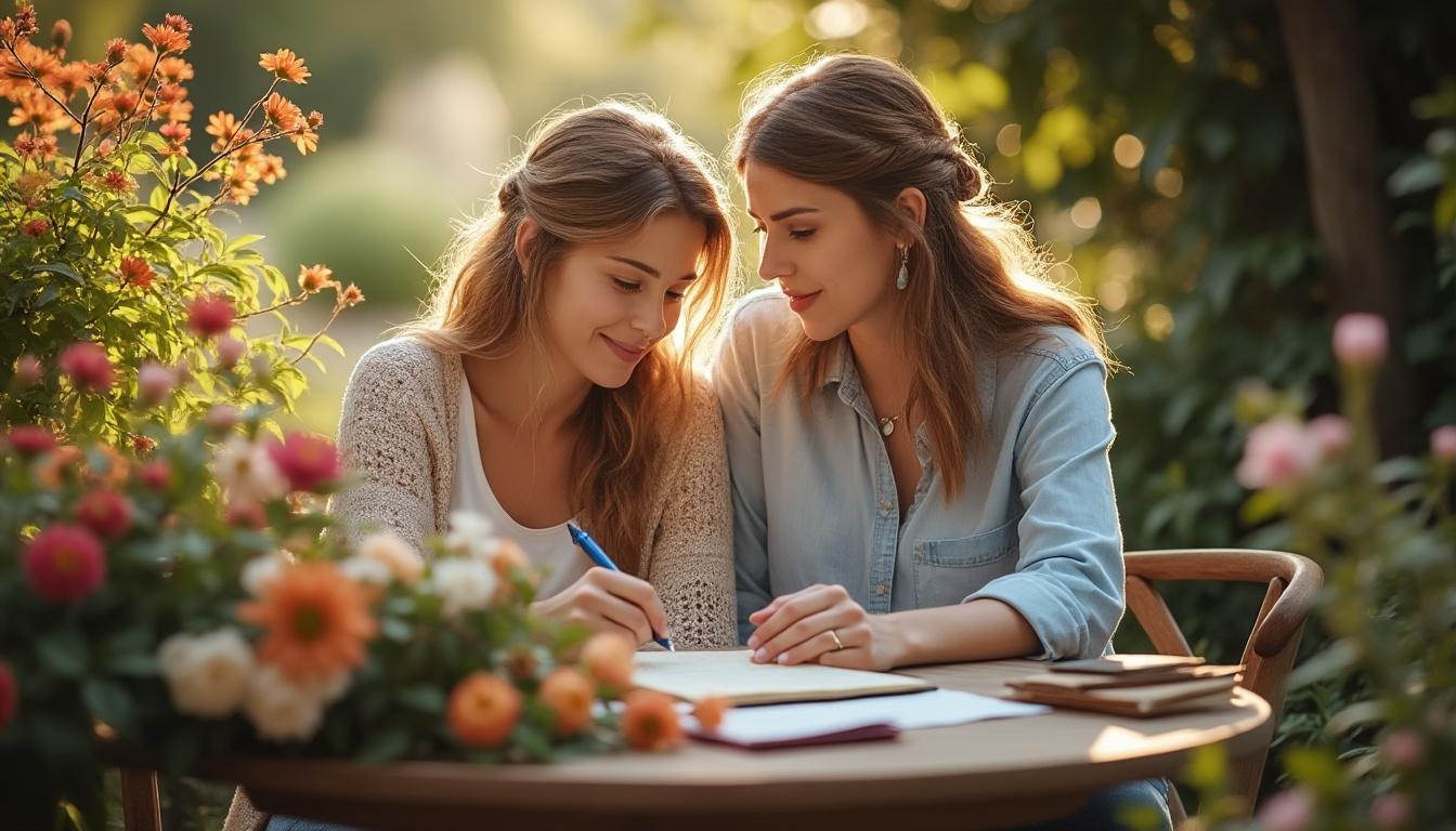 découvrez les éléments essentiels pour écrire un texte d'une marraine à sa filleule, rempli d'amour et d'émotion, afin de créer un message inoubliable et sincère.