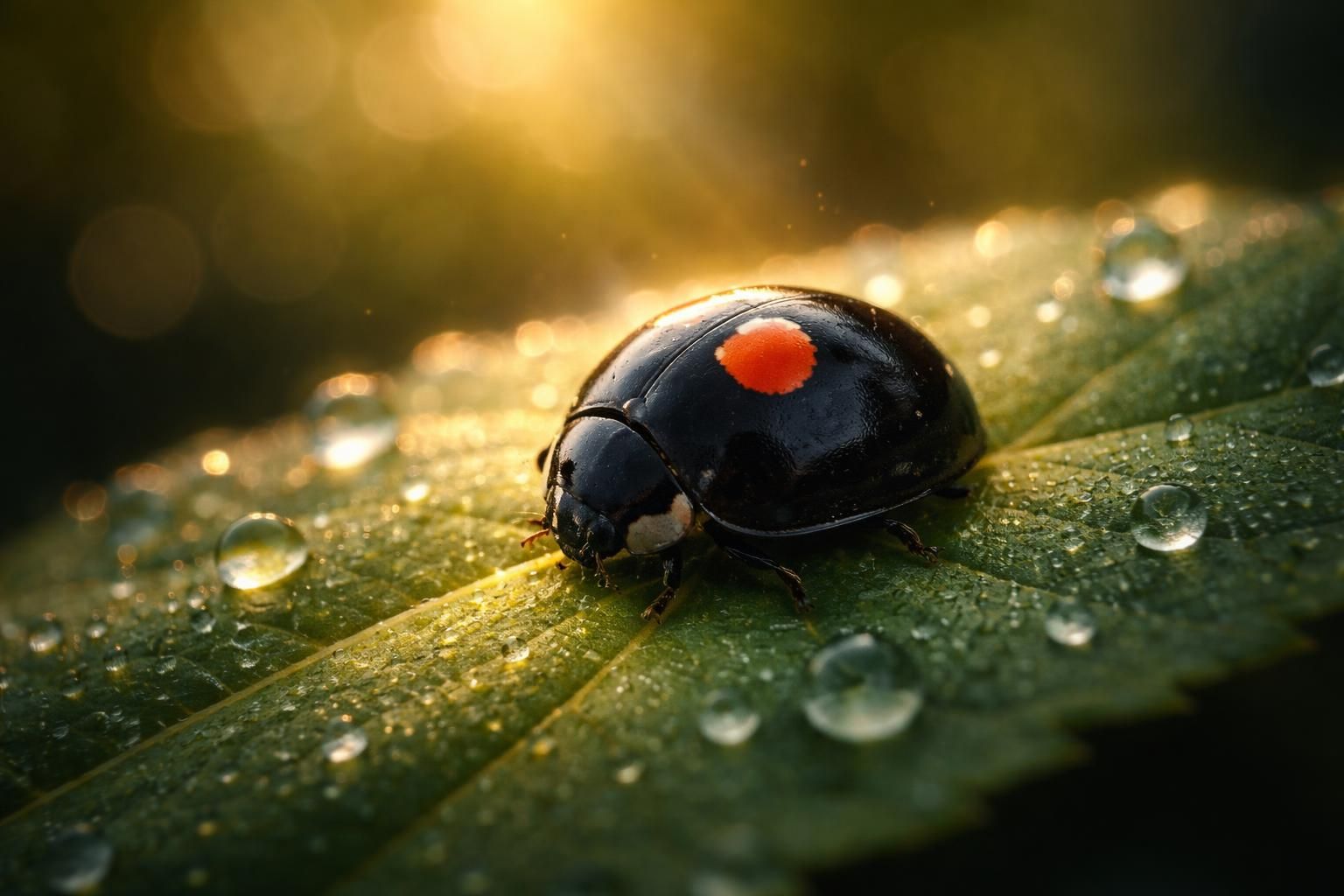 découvrez la signification mystique et symbolique de la coccinelle noire à point rouge, un symbole porte-bonheur et un messager spirituel dans de nombreuses cultures.