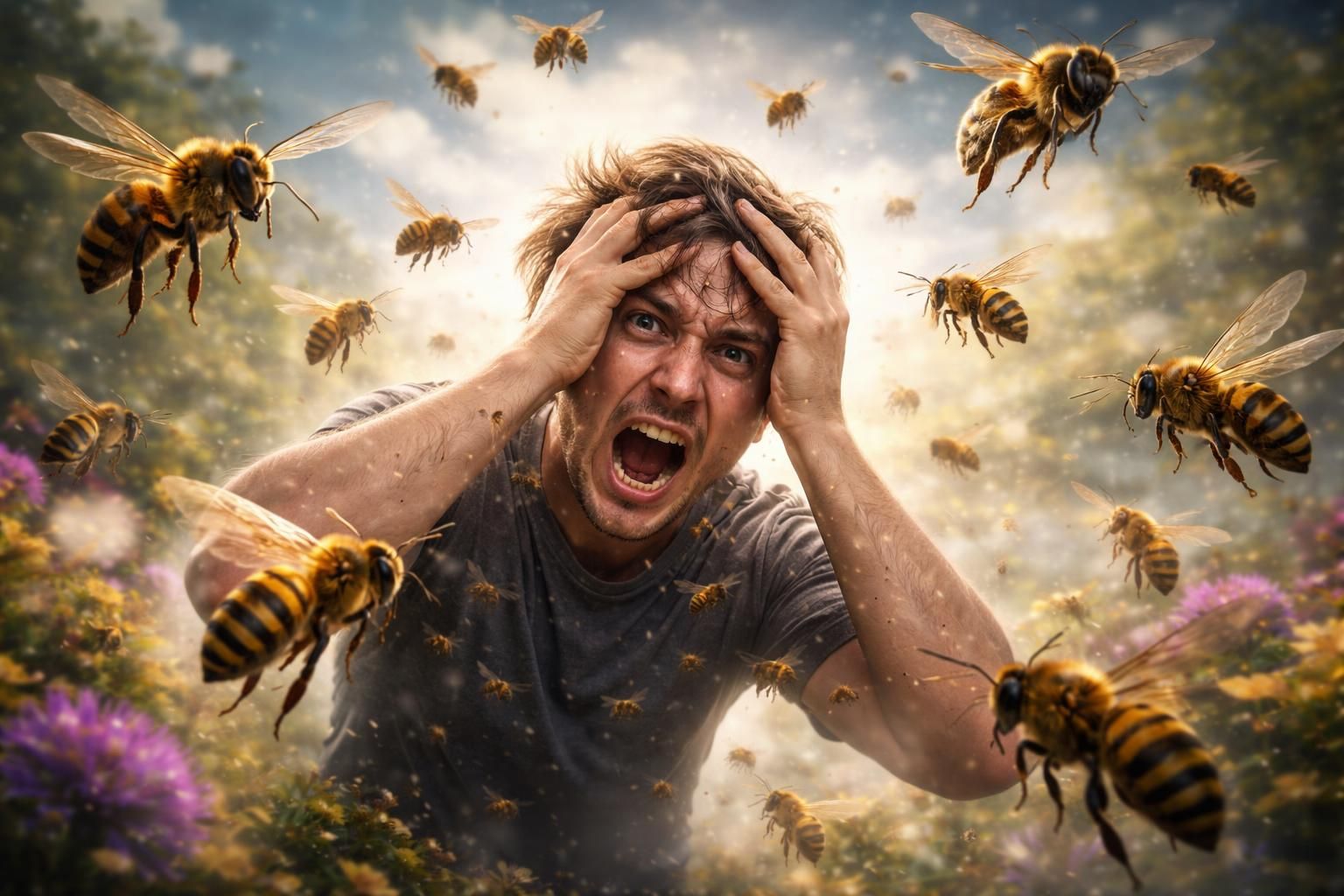 découvrez l'interprétation profonde de rêver d'abeilles qui attaquent et ce que ce rêve symbolise dans votre vie.