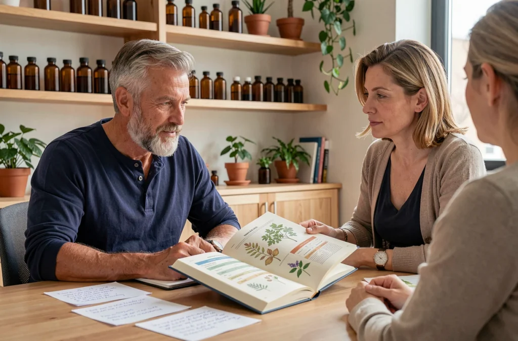 Consultation naturopathique sur les dosages de plantes médicinales contre l'arthrose selon l'âge