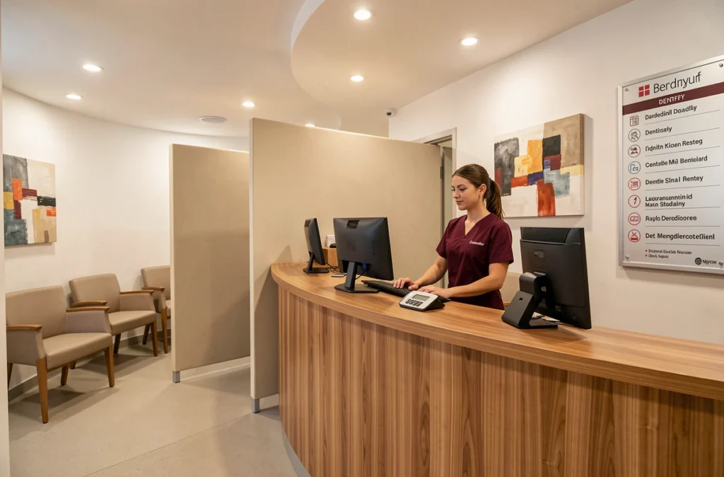 Salle d'attente du centre médical et dentaire MEDIDENT de Bordeaux